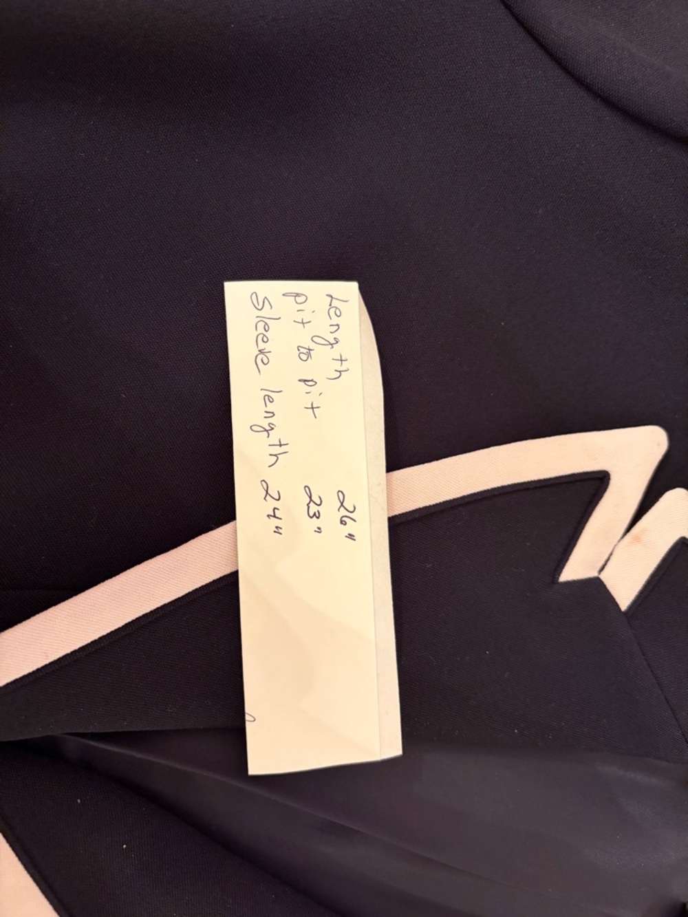 Kasper Black Blazer with Cream Trim - Picture 6 of 6
